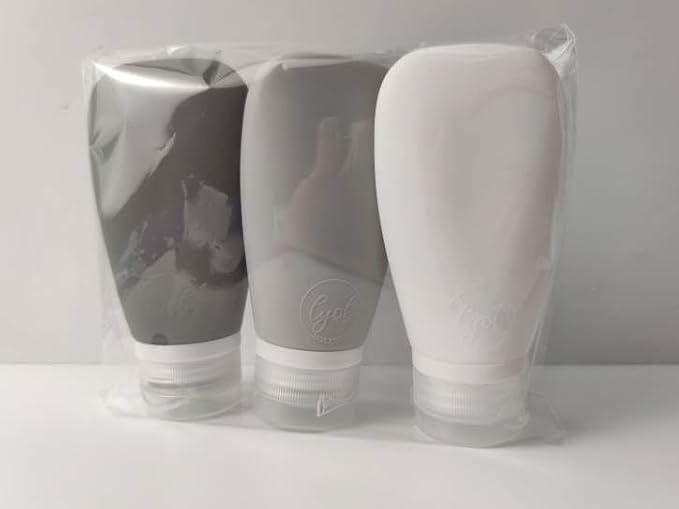 Travel Bottles for Toiletries, TSA Approved 3oz Leak Proof Silicone Refillable - Image 3