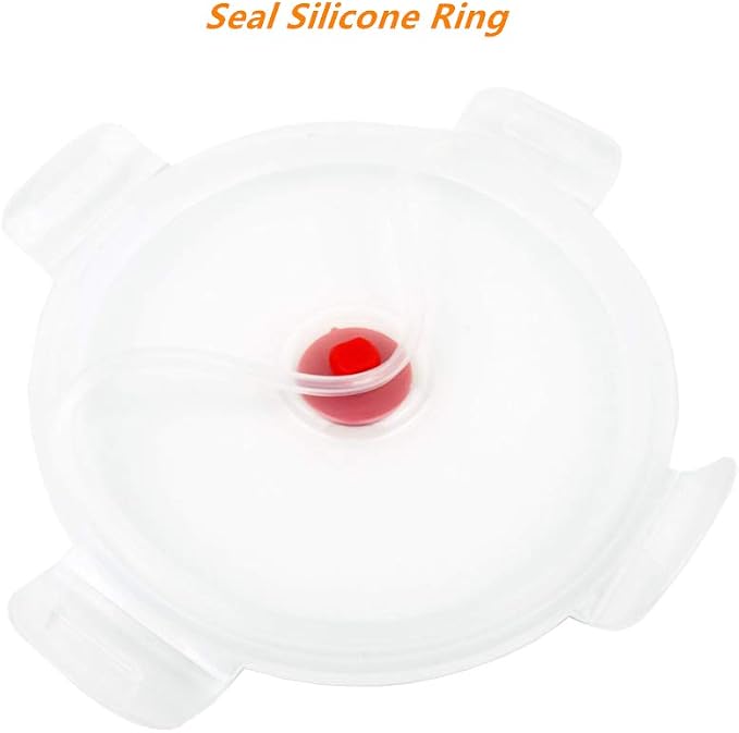 CARTINTS Red Silicone Collapsible Food Storage Containers-Prep/Storage Bowls - Image 5