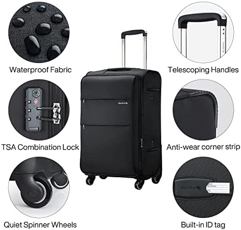 Hanke 24 Inch Expandable Luggage Large Suitcases - Image 8