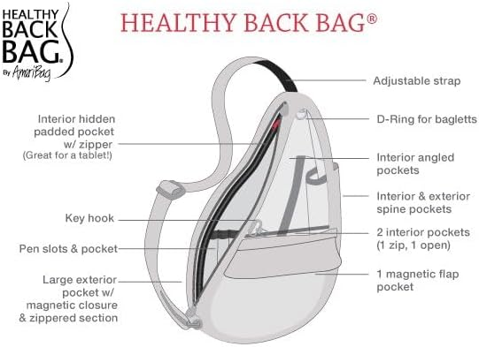 AmeriBag 17" Microfiber Crossbody Sling Healthy Back Bag - Image 11