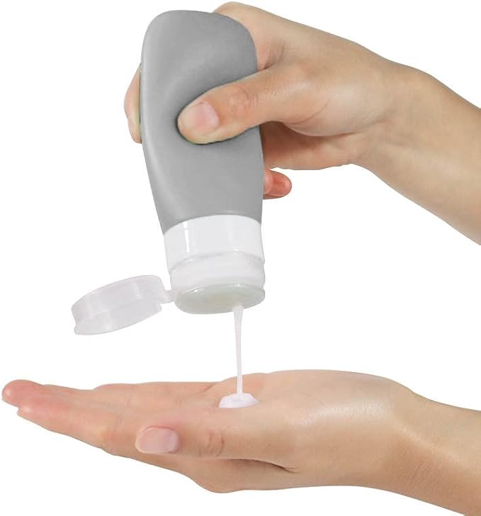 Travel Bottles for Toiletries, TSA Approved 3 oz Leak Proof Silicone Soft - Image 7
