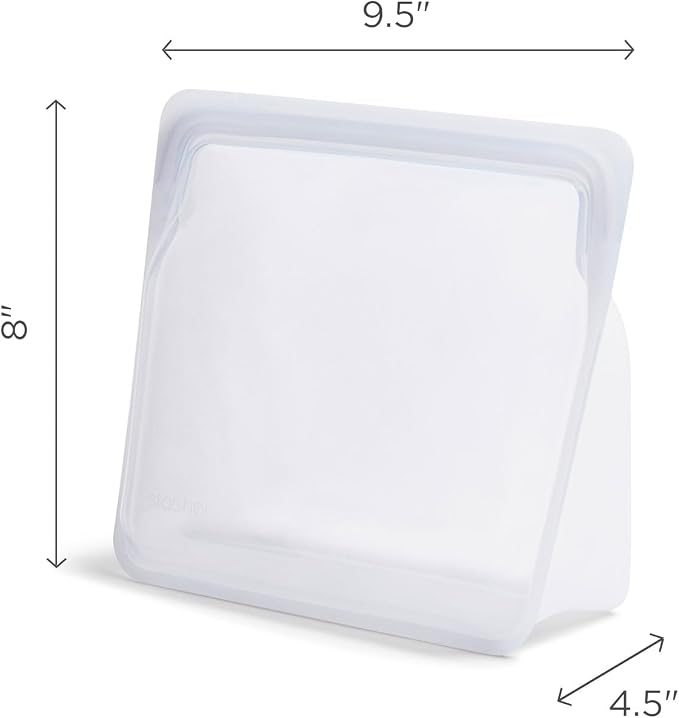 Stasher Premium Silicone Reusable Food Storage Stand-Up Bag Mega, Sous Vide - Image 5