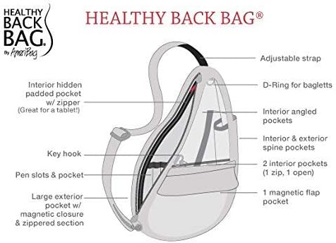 AmeriBag 17" Microfiber Crossbody Sling Healthy Back Bag - Image 10