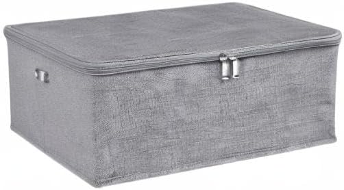 ANMINY 2PCS Storage Bins with Zipper Lids 13 Qt Lidded Fabric Storage Boxes - Image 8