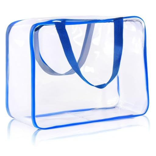 2Pcs Crystal Clear PVC Travel Toiletry Bag Kit - Image 7
