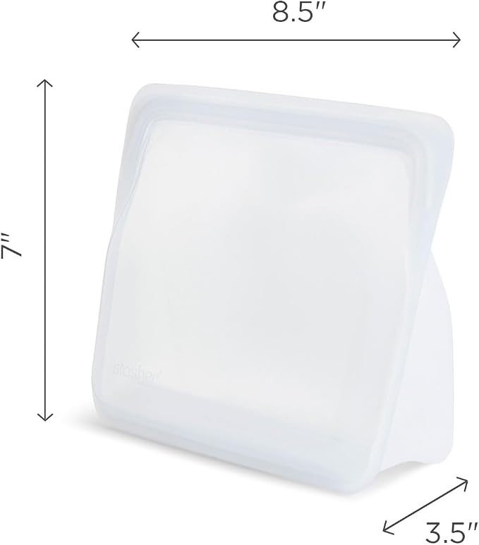 Stasher Premium Silicone Reusable Food Storage Stand-Up Mid Bag, Sous Vide - Image 5