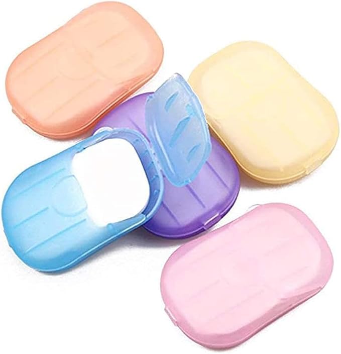 5 Boxes 500 Sheets Disposable Soap Paper Hand Cleaner Fragrance Mini Color Soap by Unknown