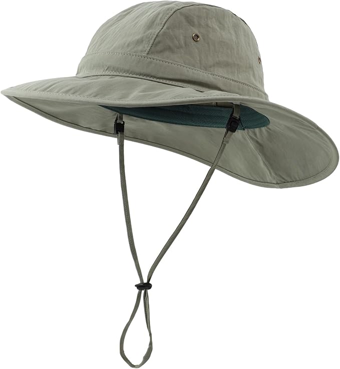 Home Prefer Summer UPF 50+ Men's Bucket Sun Hat Wide Brim Fishing Hat Safari Hat by HomePreferHatsCaps