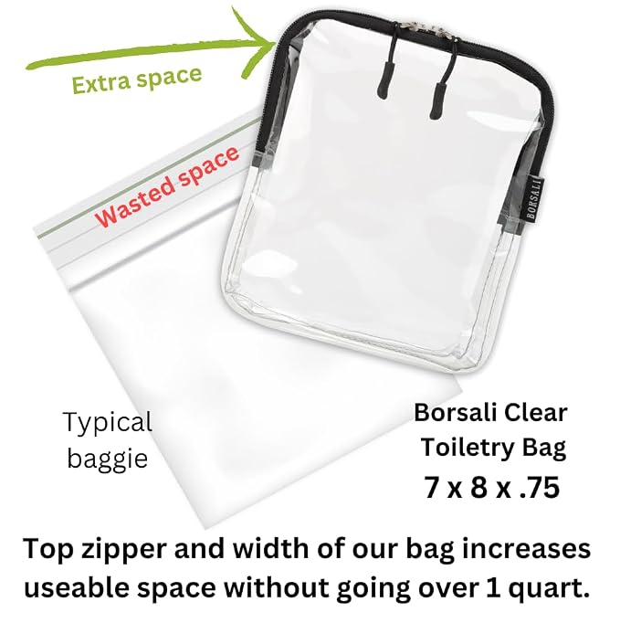 BORSALI TSA Quart Size Bag Approved - Image 3
