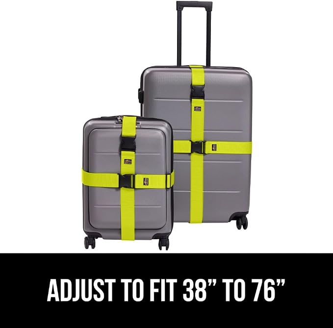 GORILLA GRIP Heavy Duty 8 Pack Adjustable Luggage Straps - Image 8