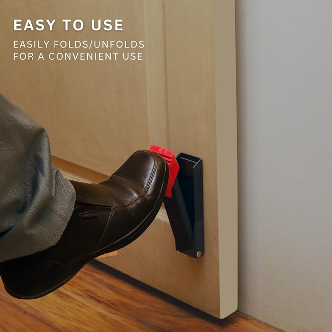 2 Pack Door Stop, No Drill Door Stoppers - Image 4
