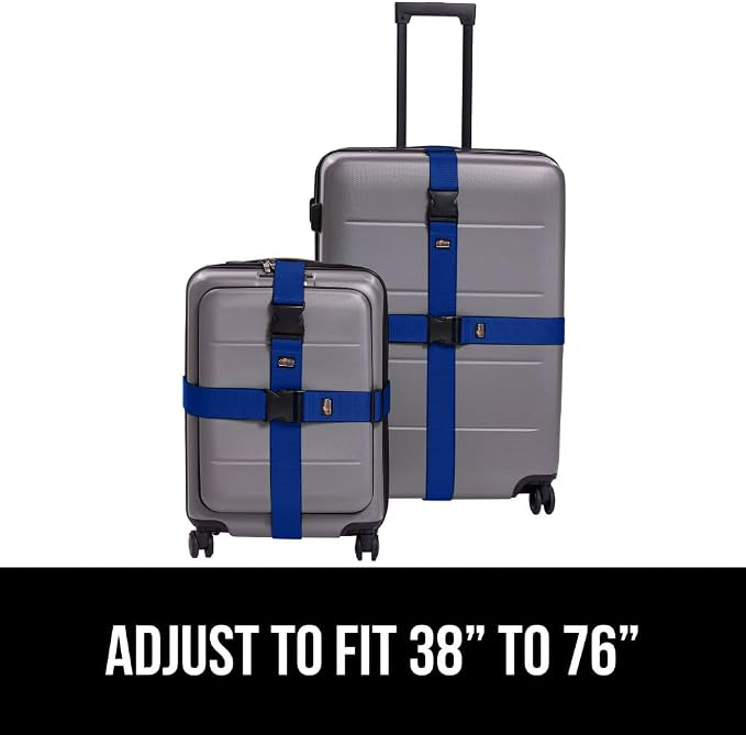 GORILLA GRIP Heavy Duty 8 Pack Adjustable Luggage Straps - Image 8