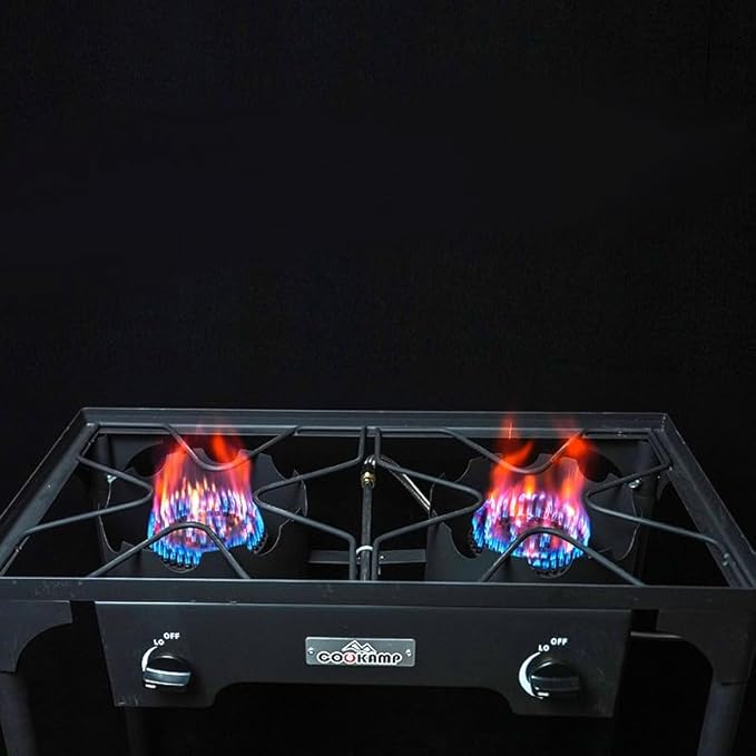 High Pressure Double Propane Burner Outdoor Camping Stove - Image 7