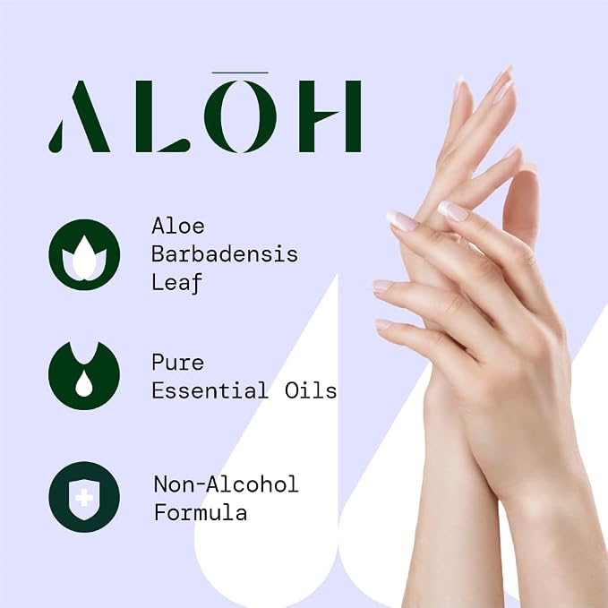 ALŌH Sweet Orange Bergamot + Aloe Sanitizing Hand Wipes - Image 3