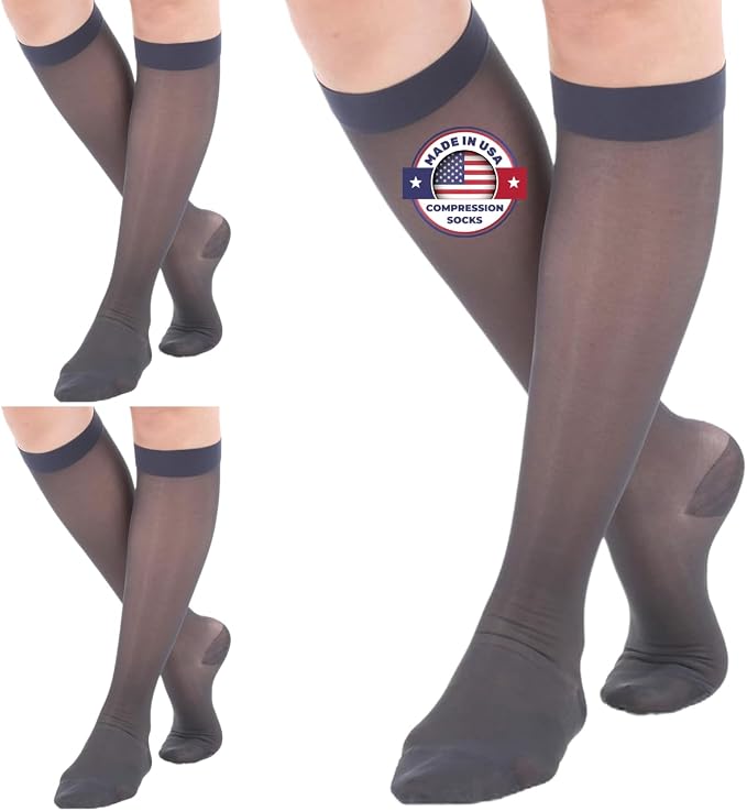 Made in USA - Sheer Compression Stockings by AbsoluteSupportCompressionSocks