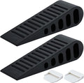 JQK Rubber Door Stopper Wedge, Wooden Floor, DSB61-BK-P6 by Homeimprovement