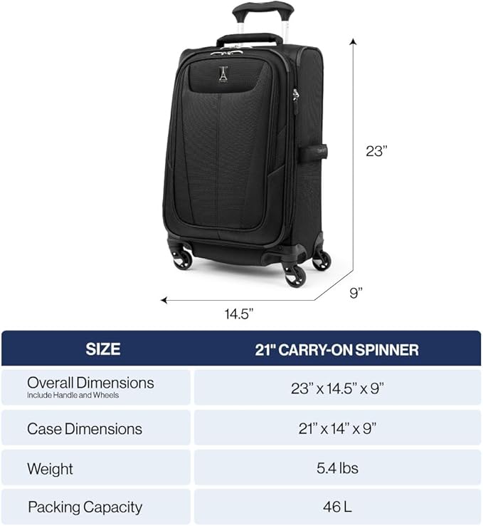 Travelpro Maxlite 5 Softside Expandable Carry-On Luggage - Image 2