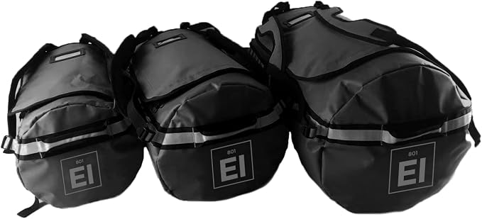 Element Equipment Trailhead Duffel Bag Shoulder Straps Waterproof Black/Grey - Image 9
