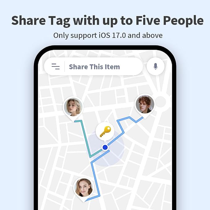 Smart Tag Tracker Works with Apple Find My, IP65 Waterproof and Replaceable - Image 6