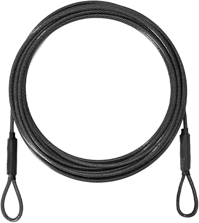 3.3mm Outdoor Travel Stainless Steel Security Cable-30ft Luggage Lock Safety by MiMetty