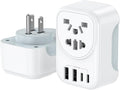 World to US Canada Travel Plug Adapter, Europe/China/Japan/Australia/UK to USA by DIWILI