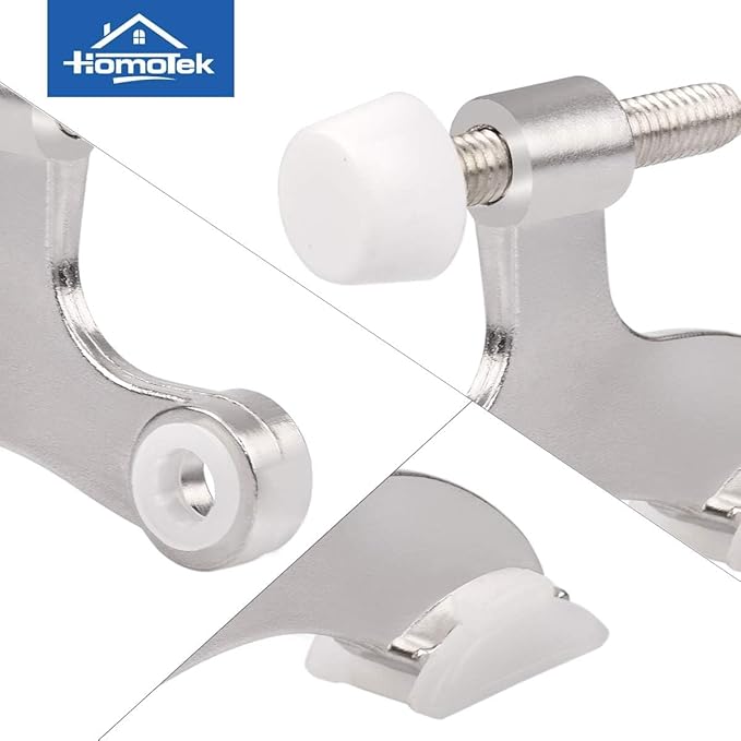 HOMOTEK 36 Pack Hinge Pin Satin Nickel Door Stopper, Adjustable Deluxe Heavy - Image 5