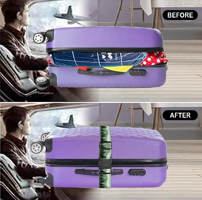 Luggage Straps for Suitcases Travel Belt Accessories, Cute Suitcase Strap - Image 4