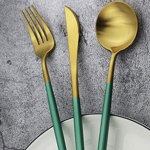 Gugrida 20-Piece 18/10 Stainless Steel Flatware Silverware, Luxury Dinnerware - Image 6