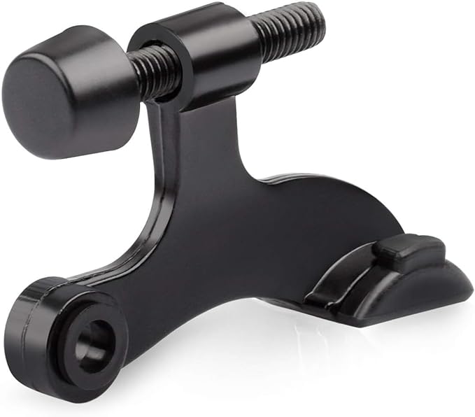 HOMOTEK 12 Pack Hinge Pin Black Door Stopper, Adjustable Deluxe Heavy Duty Door by HOMOTEK