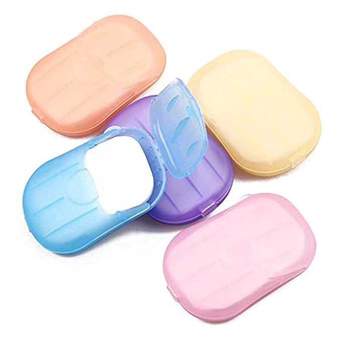 5 Boxes 500 Sheets Disposable Soap Paper Hand Cleaner Fragrance Mini Color Soap by Unknown