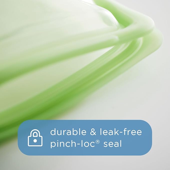 Stasher Premium Silicone Reusable Food Storage Bags, Sea Spray, Lunch Bag - Image 4