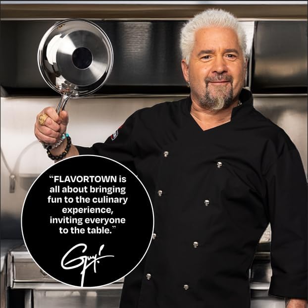 Guy Fieri's Flavortown 10.3" Stainless Steel Frying Pan - Image 2