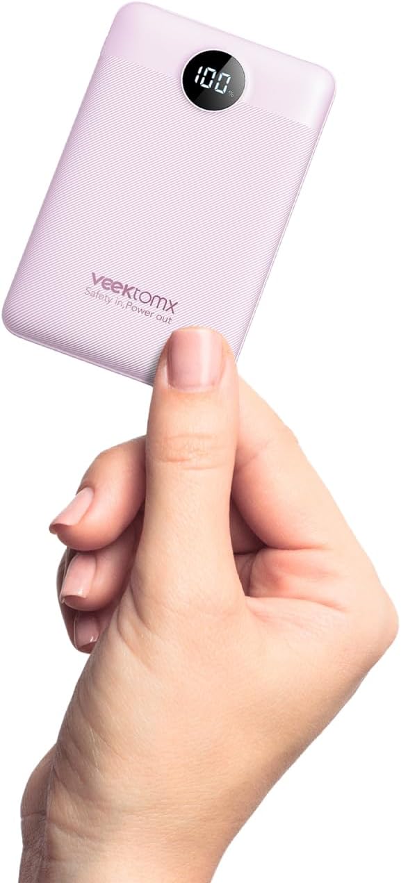 VEEKTOMX Small Portable Charger, Mini Power Bank 10000mAh, PD 22.5W Fast by VEEKTOMX