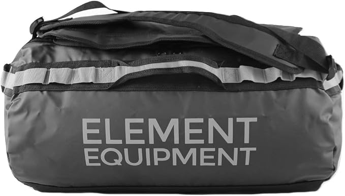 Element Equipment Trailhead Duffel Bag Shoulder Straps Waterproof Black/Grey - Image 3
