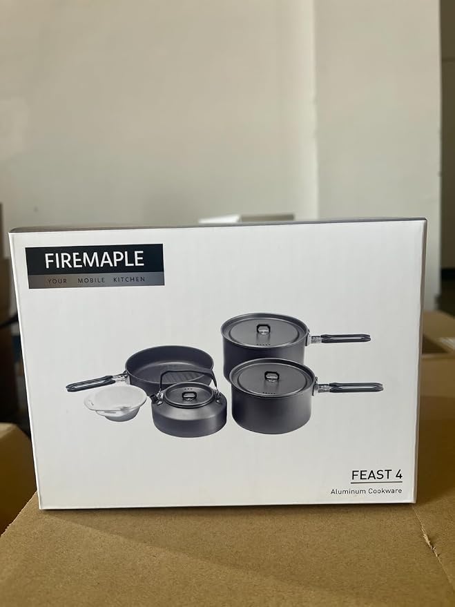Fire-Maple Feast 4 Piece Camping Cookware Cookware Cookware Kit Outdoor - Image 7