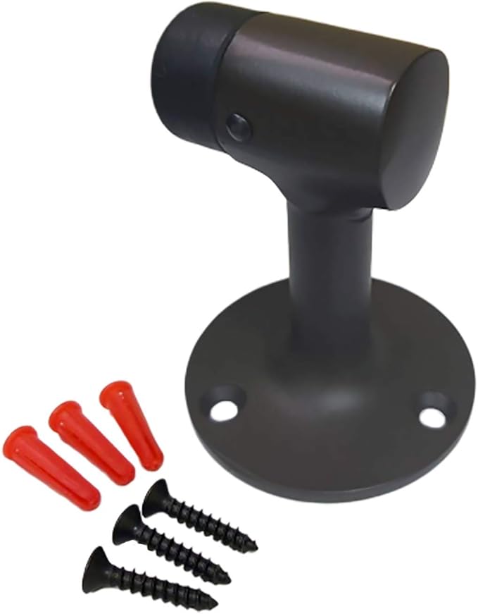 QCAA Solid Brass Door Stop, US10B ORB Oil Rubbed Bronze, 4 Pack, Made in Taiwan - Image 2
