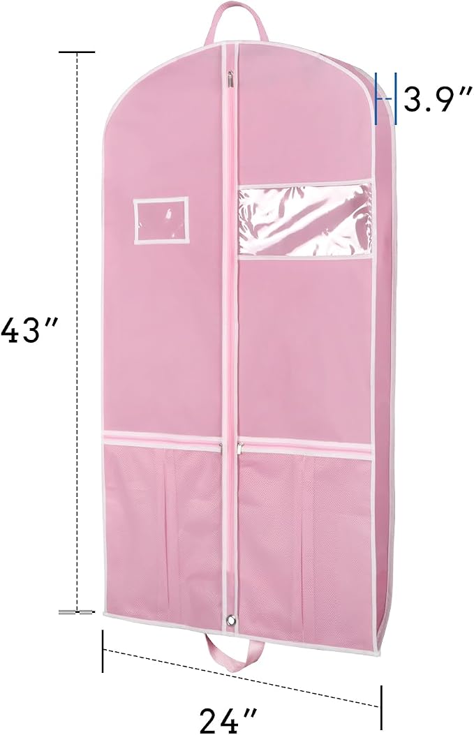 Zilink 43" Garment Bags for Travel for Women Carry on Suit Bags for Travel and - Image 6