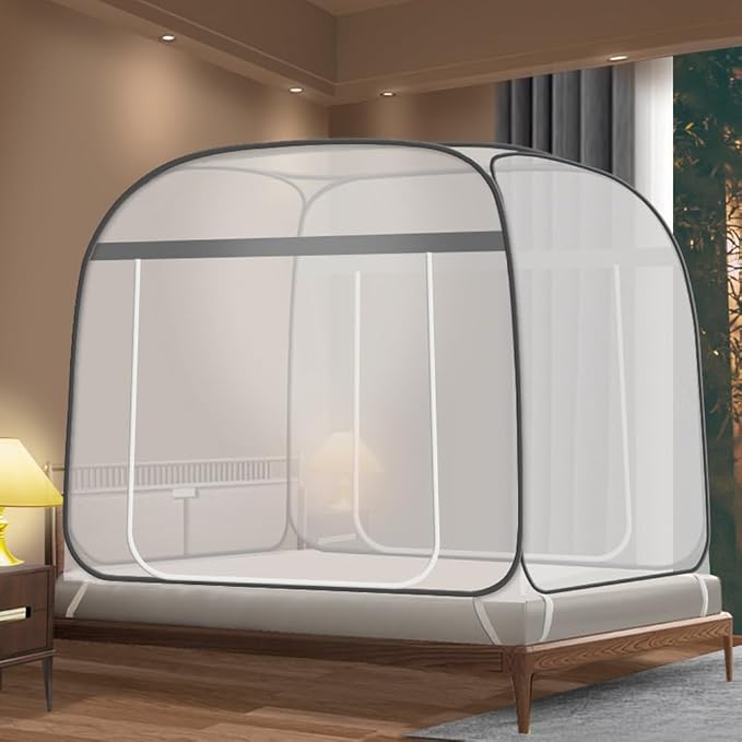 Pop-Up Mosquito Net Tent for Beds Portable Folding Canopy by URMAGIC