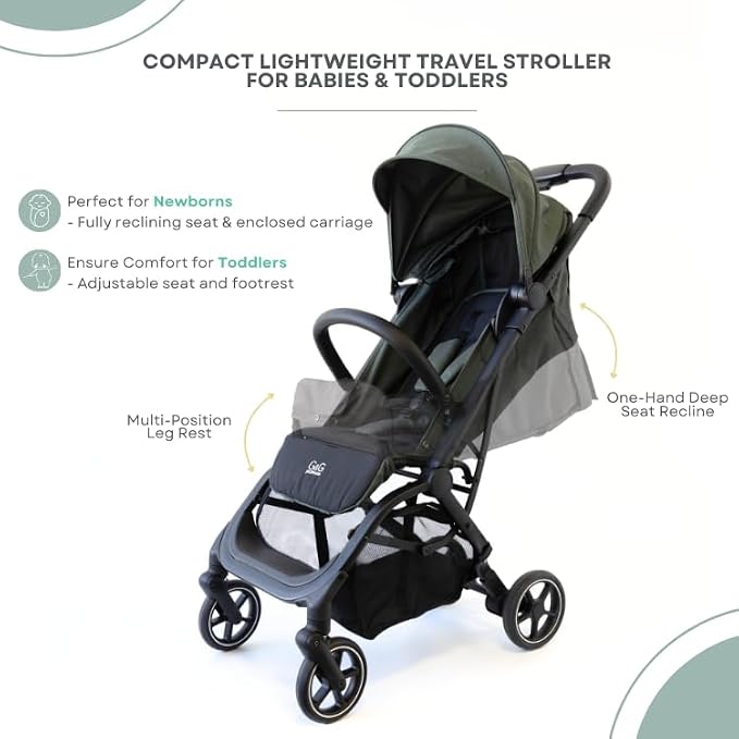 Guzzie+Guss Oxygen v2 Lightweight Stroller & Universal Cup Holder Bundle – - Image 4