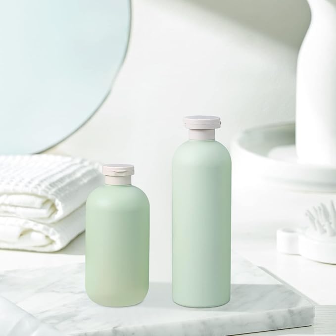 6.8oz Squeeze Bottles with Flip Cap, Refillable Plastic Travel Bottles - Image 4