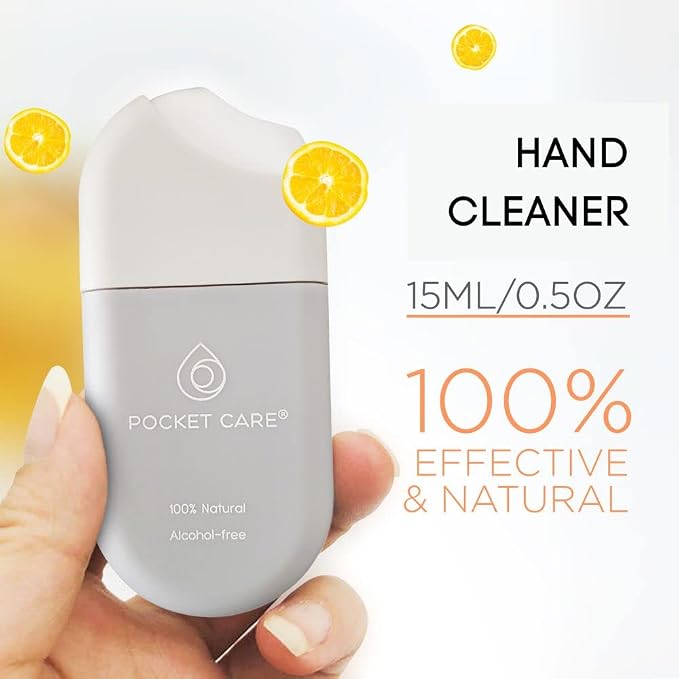 POCKET CARE | 2 Pack Orange Hand Sanitizer Spray 15 ml - Image 2