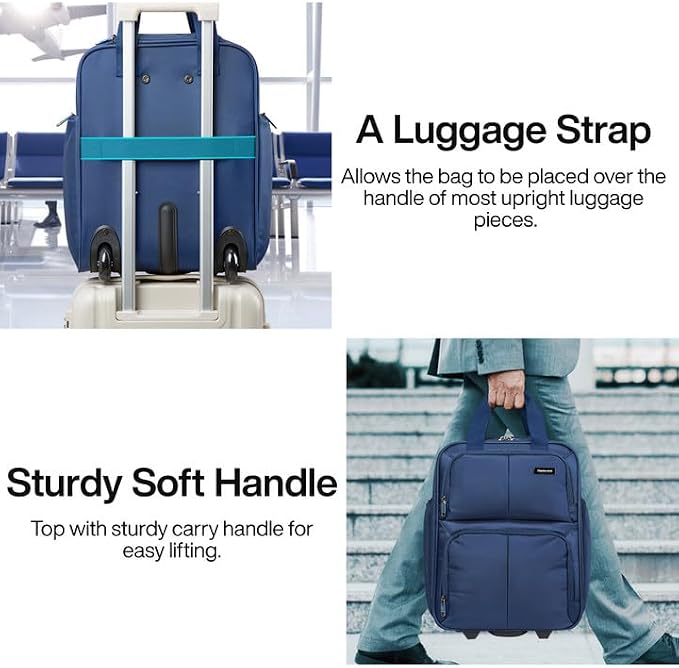Hanke Softside Underseat Carry On Luggage - Image 7