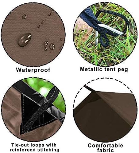 KALINCO Tent Tarp, Picnic Mat Camping Tarp Tent Hammock Tarp, pu Waterproof - Image 2