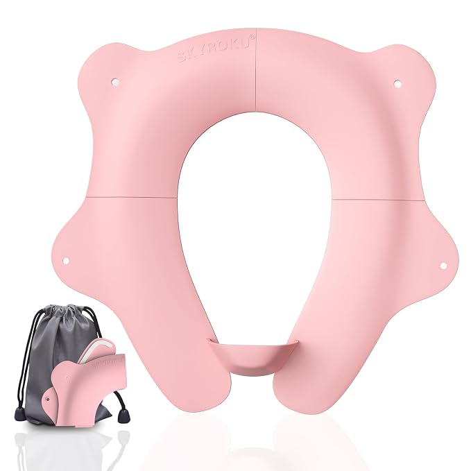 SKYROKU Foldable Kids Toilet Seat – Portable & Anti-Slip Travel Potty Training by SKYROKU