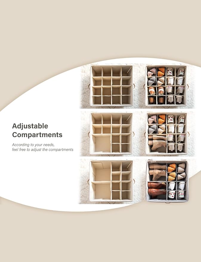StorageWorks Shoe Organizer for Closet, Fits up to 24 Pairs, Shoe Cubby Storage - Image 5