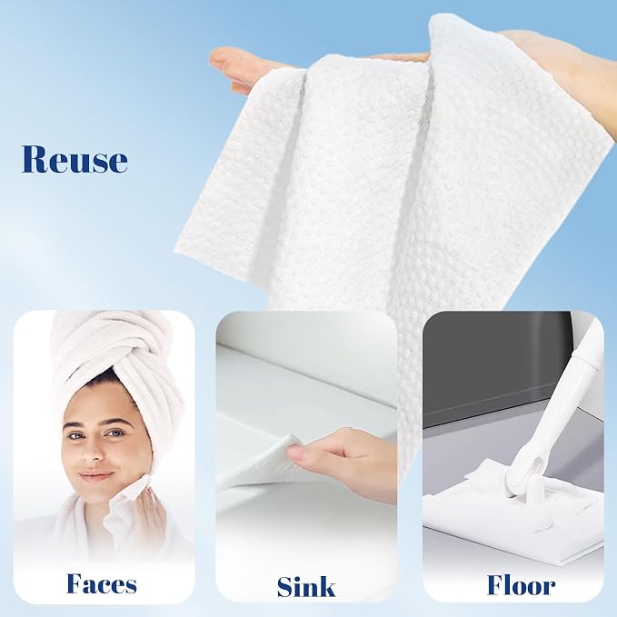 ITO Disposable Face Towel, Ultra-Soft 1-Second Quick-Dry Face Towels, Gentle - Image 7