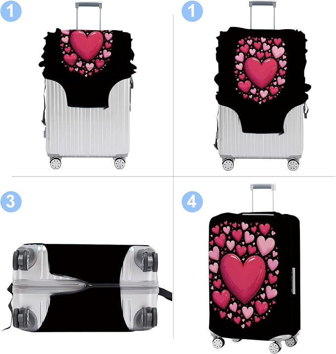 Luggage Cover Washable Suitcase Protector Anti-Scratch, Stretchable Fit - Image 5