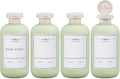 ASEVAT 10oz 4Pcs Green Plastic Refillable Travel Shampoo and Conditioner by ASEVAT