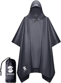 SaphiRose Hooded Rain Poncho Waterproof Raincoat Jacket by SaphiRose