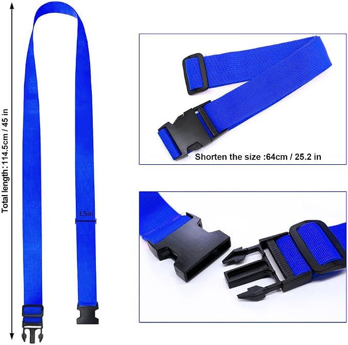 2Pack Luggag Straps for Carry On Bag, Adjustable Suitcase Belt Add Bag Travel - Image 3